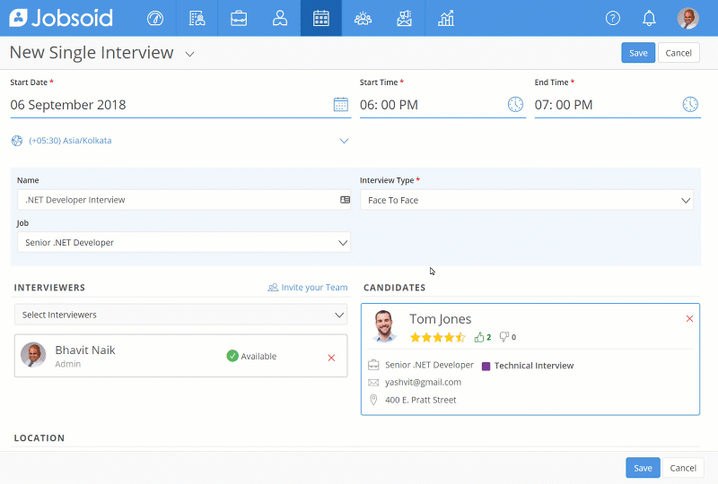 Improved Interview Scheduling
