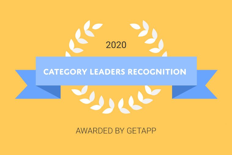 Award Badge - Jobsoid receives Category Leaders Recognition in Video Interview Software by GetApp.