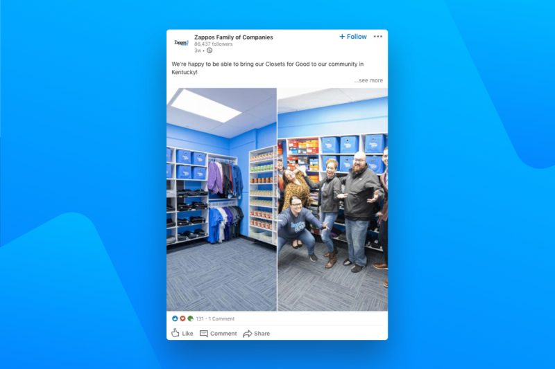 Zappos - Employer Branding on LinkedIn