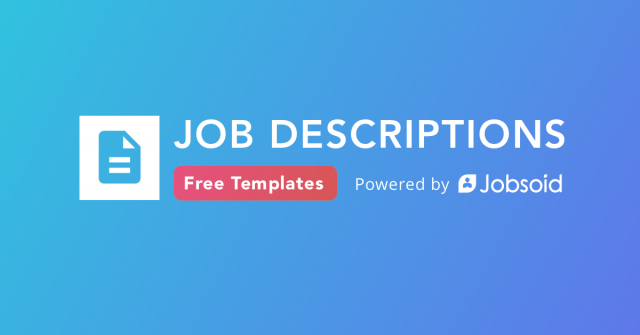Free Job Description Templates