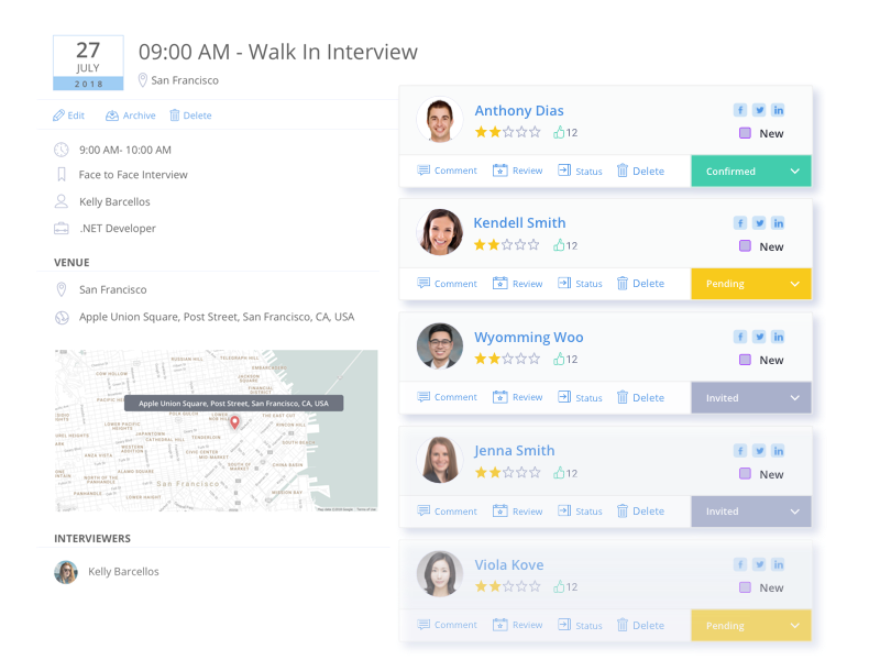 Hassle-free interview scheduling