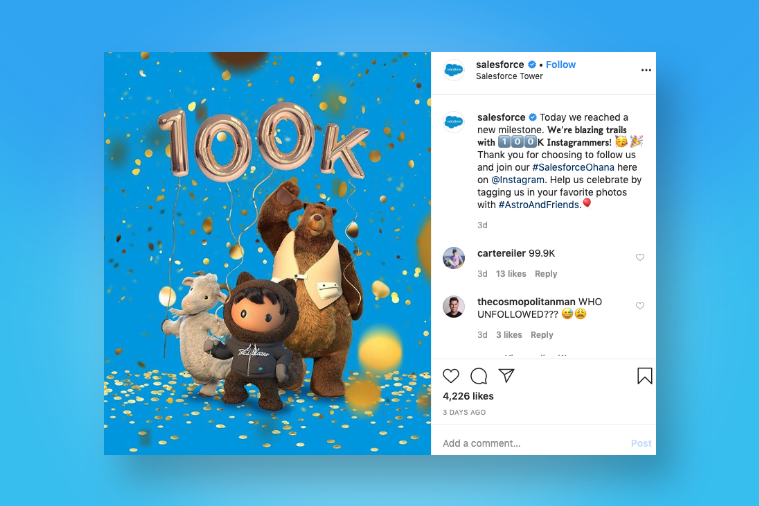 SalesForce - One of the best examples of Employer Branding on Instagram